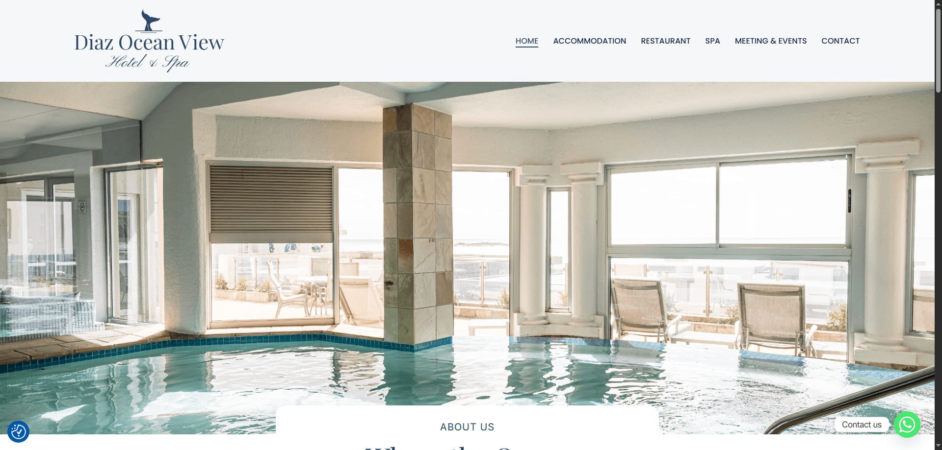Diaz Ocean View Hotel website screenshot