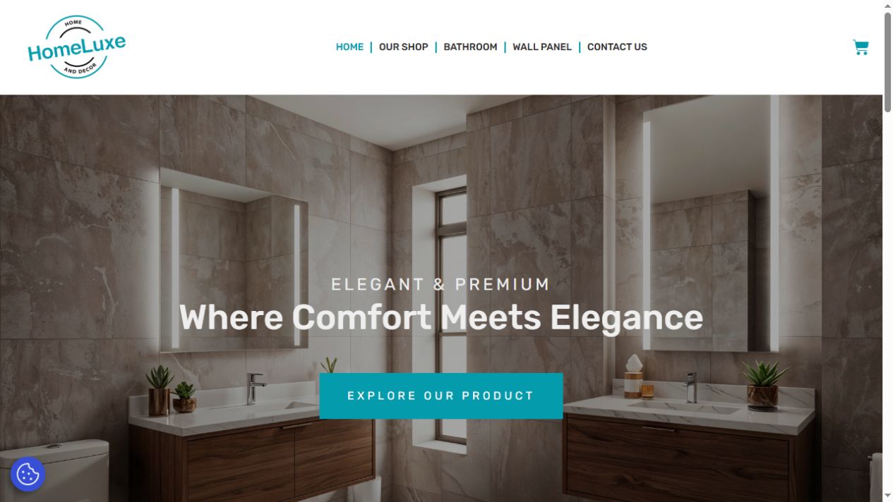 HomeLuxe website screenshot